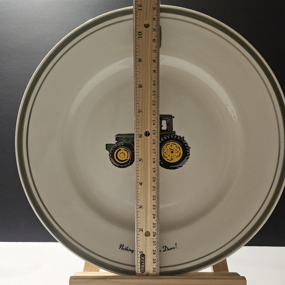 11" Gibson Licensed John Deere Dinner Plate ~ Nothing Runs Like a Deere - Picture 8 of 8